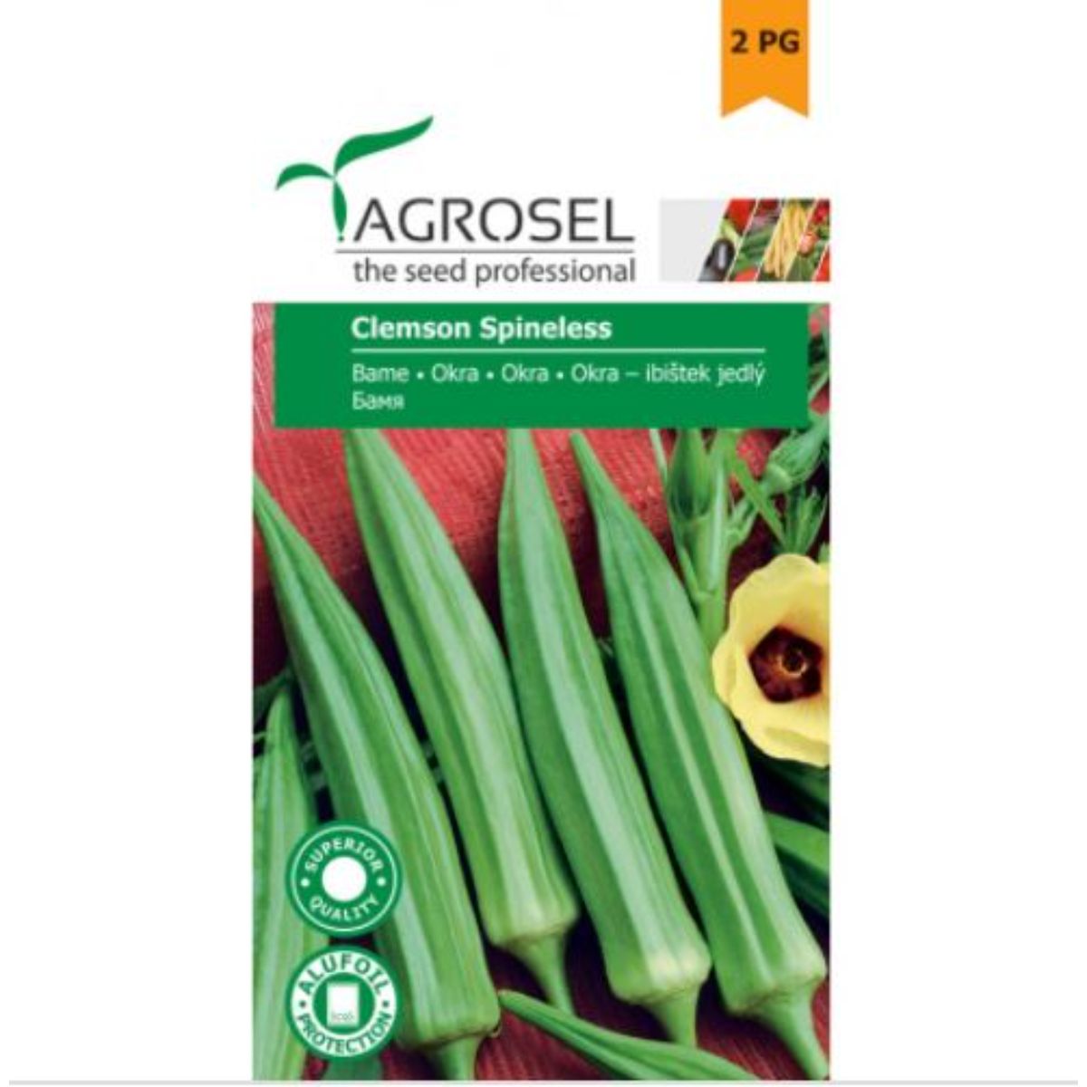Seminte Bame Clemson Spineless Agrosel 4 g, 1, hectarul.ro
