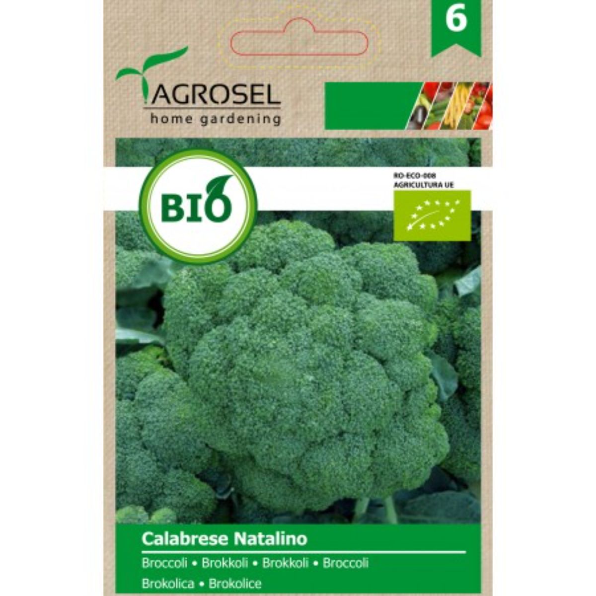 Seminte bio Broccoli Calabrese Natalino ECO Agrosel 2.5 g, 1, hectarul.ro