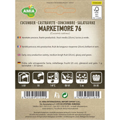 Seminte Castravete Marketmore 76 BIO AMIA 0.7gr