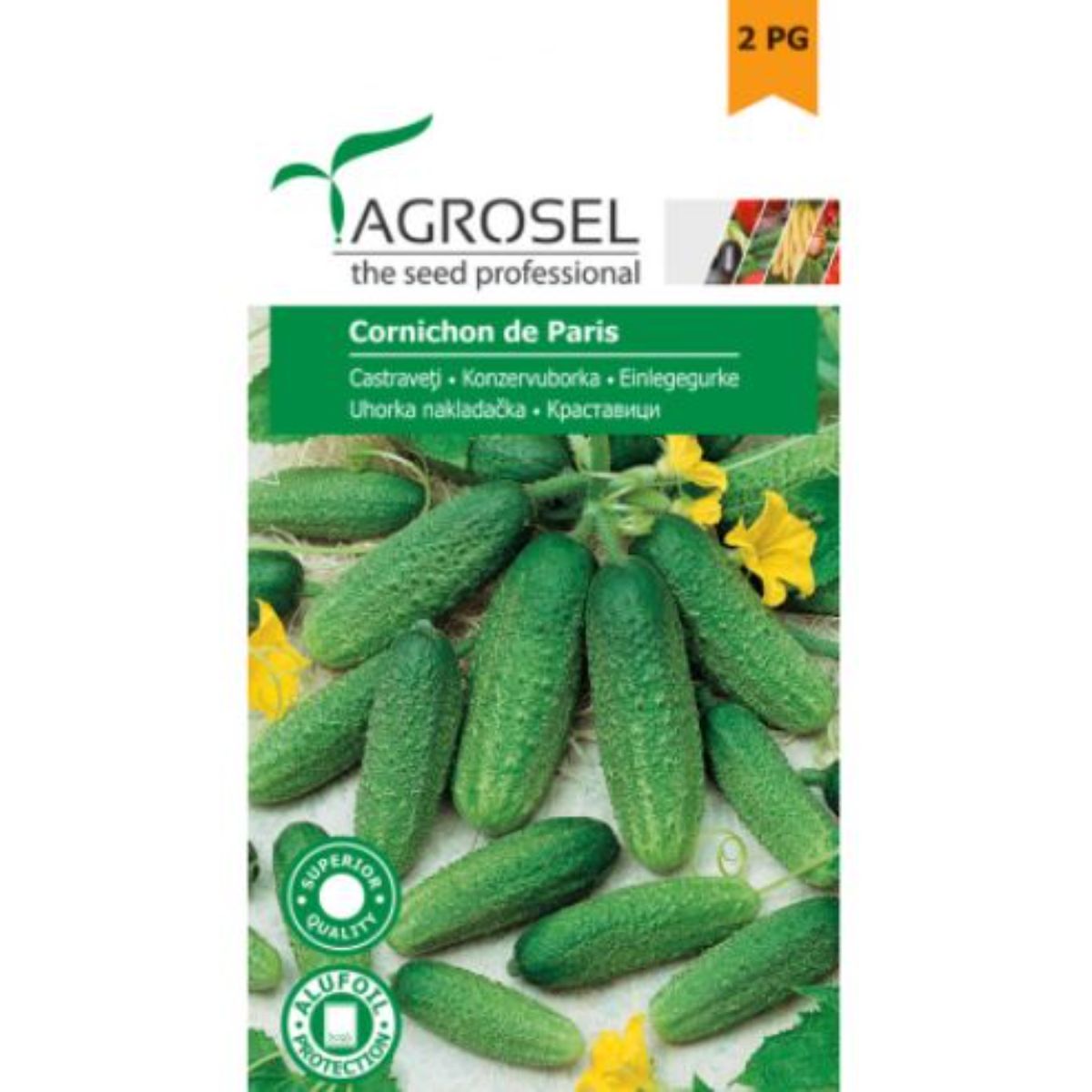 Seminte Castraveti Cornichon de Paris Agrosel 0,7g, 1, hectarul.ro