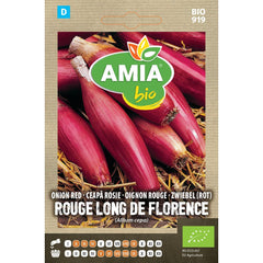 Seminte Ceapa Rosie "Long de Florence" BIO AMIA 1gr