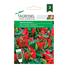 Seminte de ardei ornamental, 1 gram, AGROSEL