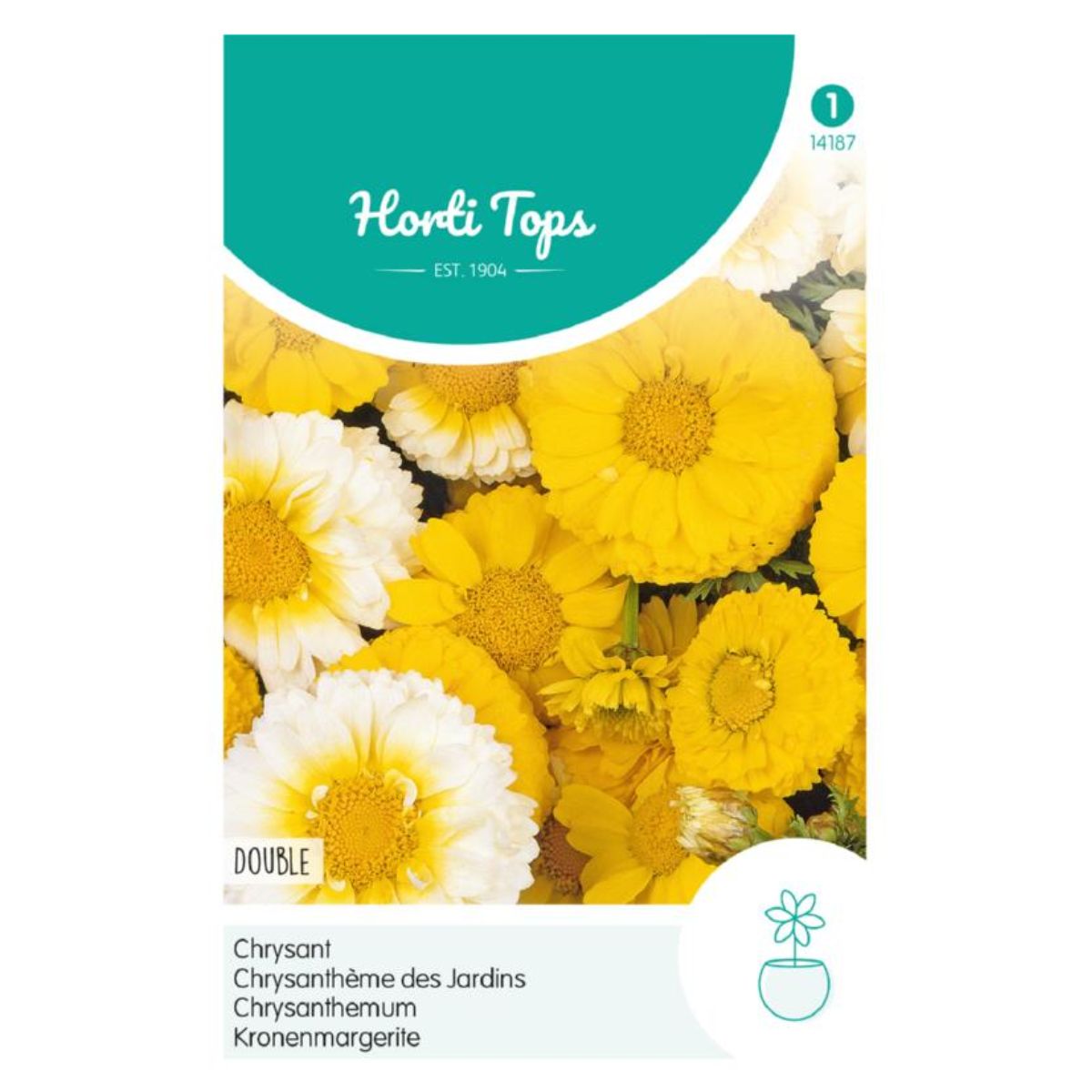 Seminte de crizanteme duble, 1,5 grame, Hortitops, 1, hectarul.ro