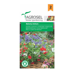 Seminte de flori mix pentru jardiniere, 3 gr, AGROSEL