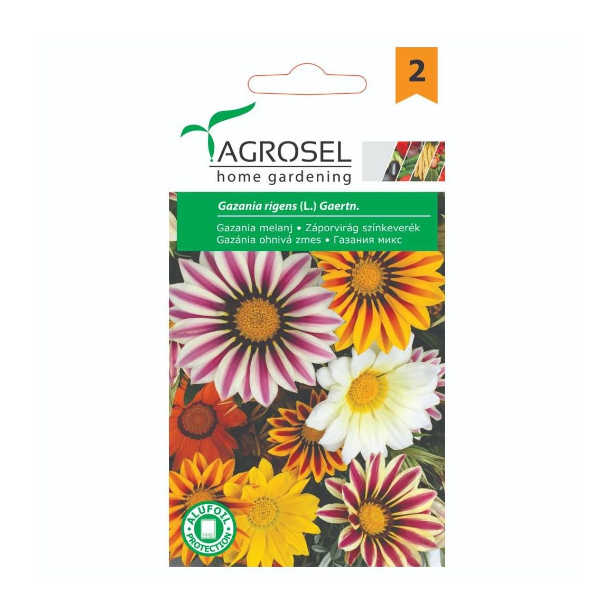 Seminte de gazanie melanj, 0,25 gr, AGROSEL, 1, hectarul.ro