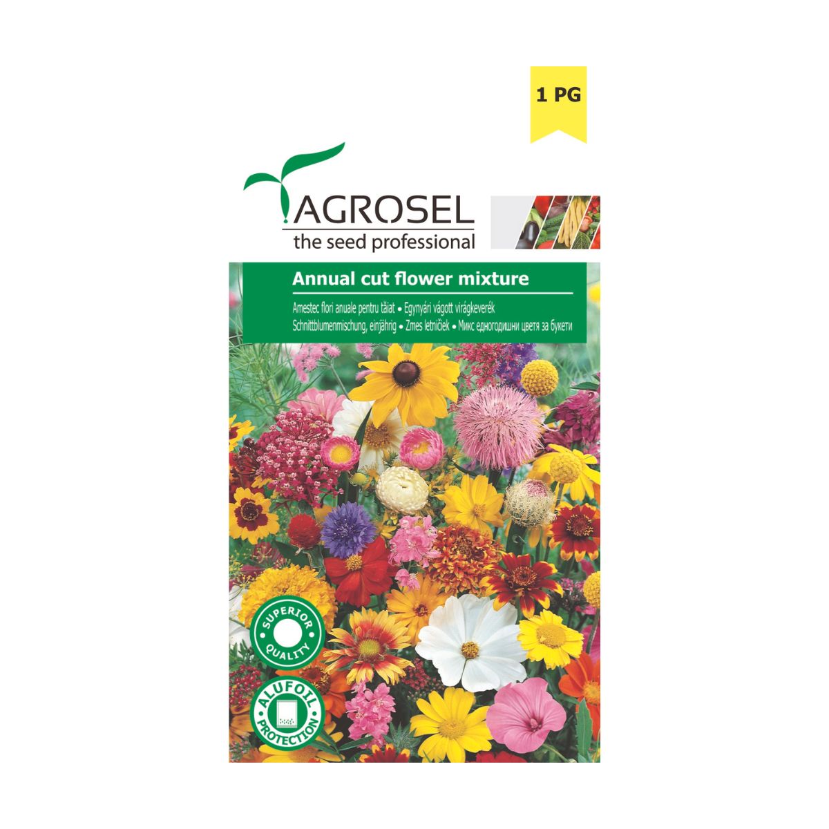 Seminte de flori anuale pentru taiat, 1 gram, AGROSEL, 1, hectarul.ro