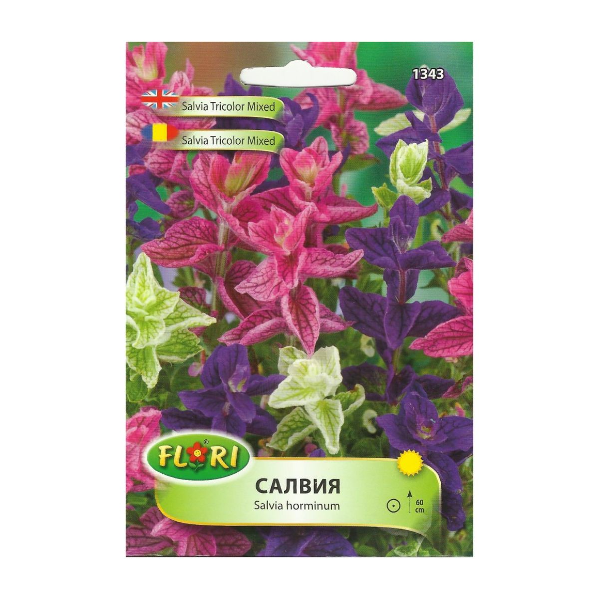 Seminte de salvia tricolor mix, 400 seminte, FLORIAN, 1, hectarul.ro
