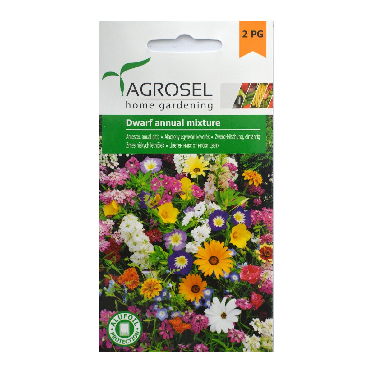 Seminte de flori amestec anual pitic, 3 grame, AGROSEL, 1, hectarul.ro