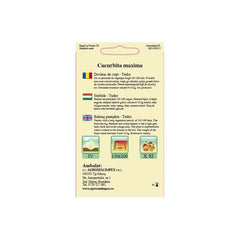 Seminte Dovleac de copt Tudor TRATAT AGROSEM 6 g