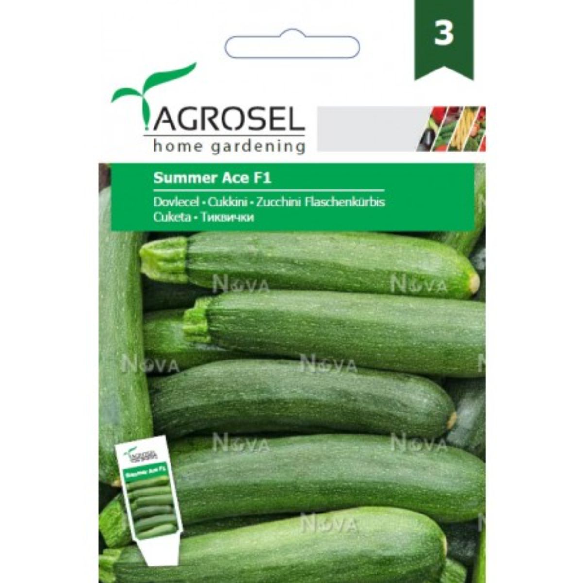 Seminte Dovlecel Summer Ace F1 Agrosel 10 sem, 1, hectarul.ro