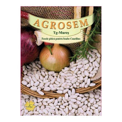 Seminte Fasole piticaboabe Cannellino TRATAT  AGROSEM 100 g
