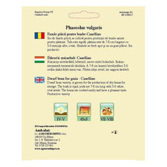 Seminte Fasole pitica bob alb Cannellino TRATAT AGROSEM 50 g