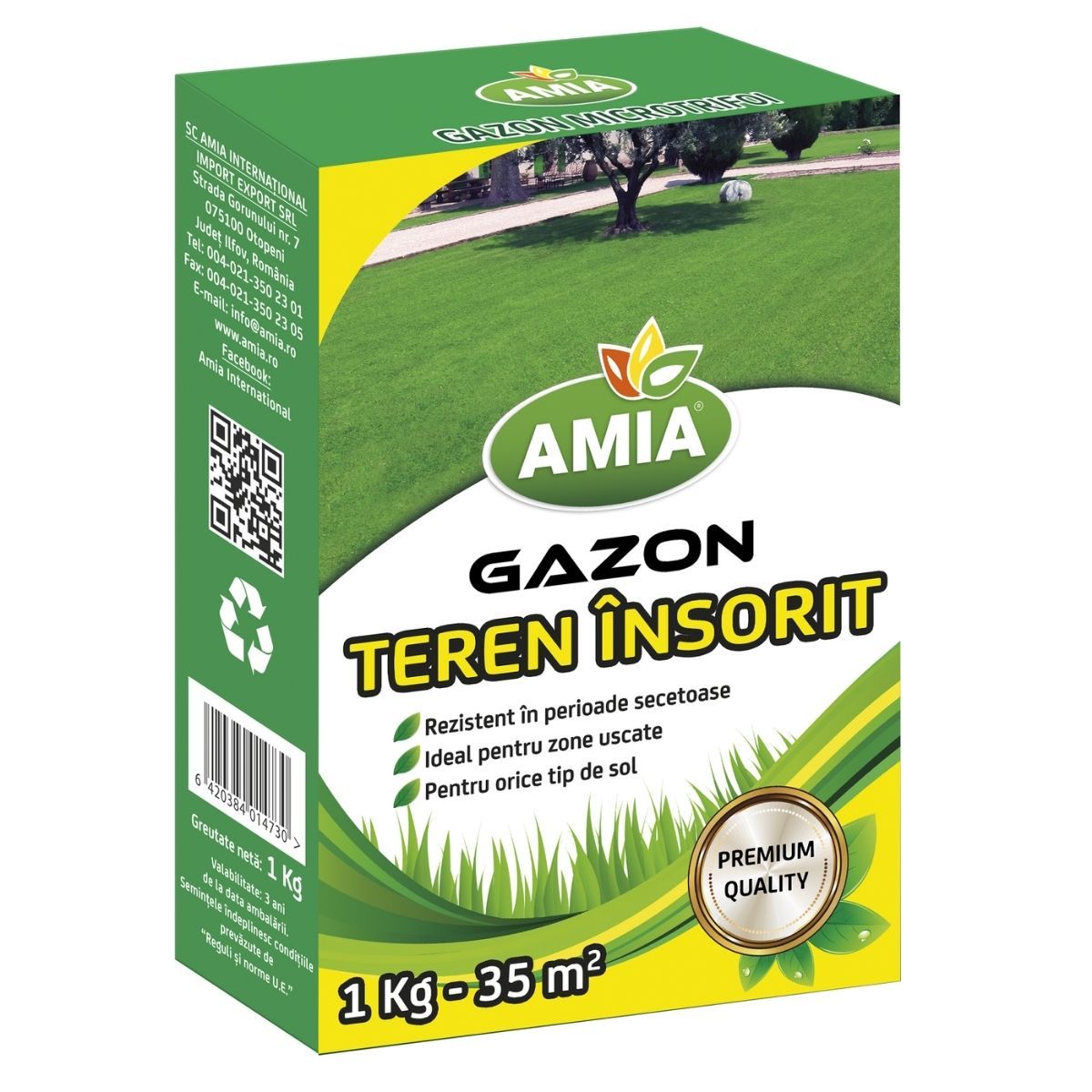 Seminte Gazon TEREN ARID AMGTA1 AMIA 1 Kg, 1, hectarul.ro
