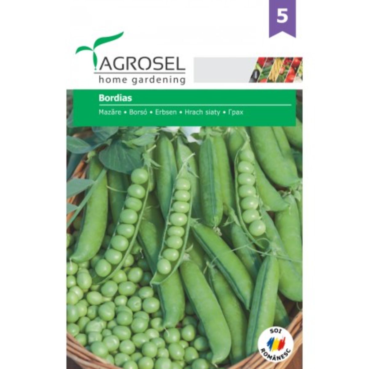 Seminte Mazare Bordias Agrosel 50 g, 1, hectarul.ro