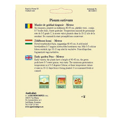 Seminte Mazare gradina timpurie Meteor TRATAT AGROSEM 400 g