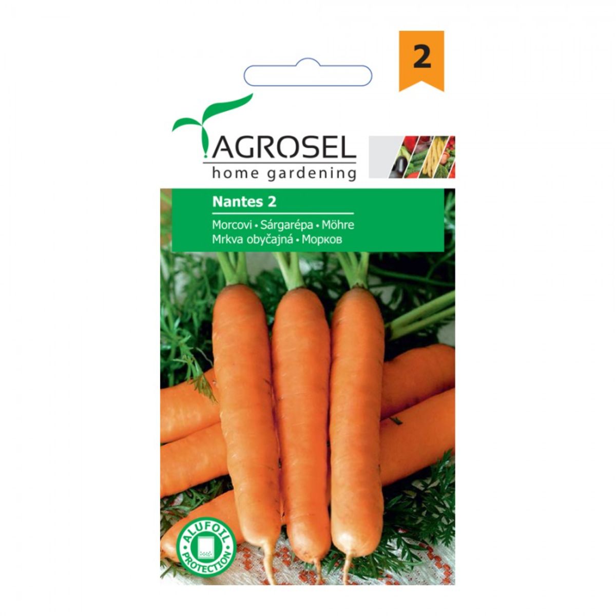 Seminte Morcovi Nantes 2 Agrosel 6 g, 1, hectarul.ro