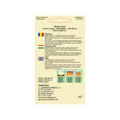 Seminte pe banda MIX: Salata L.Bionda, L. Rossa, Romana AGROSEM 3 benzi