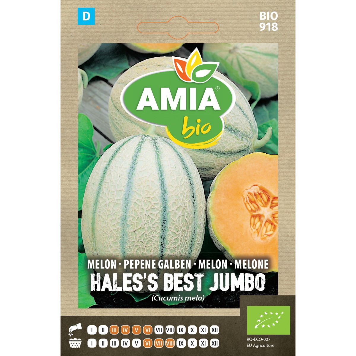 Seminte Pepene Galben Hales's Best Jumbo BIO AMIA 1gr, 1, hectarul.ro