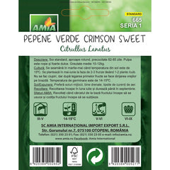 Seminte Pepene verde CRIMSON SWEET A AMIA 2gr