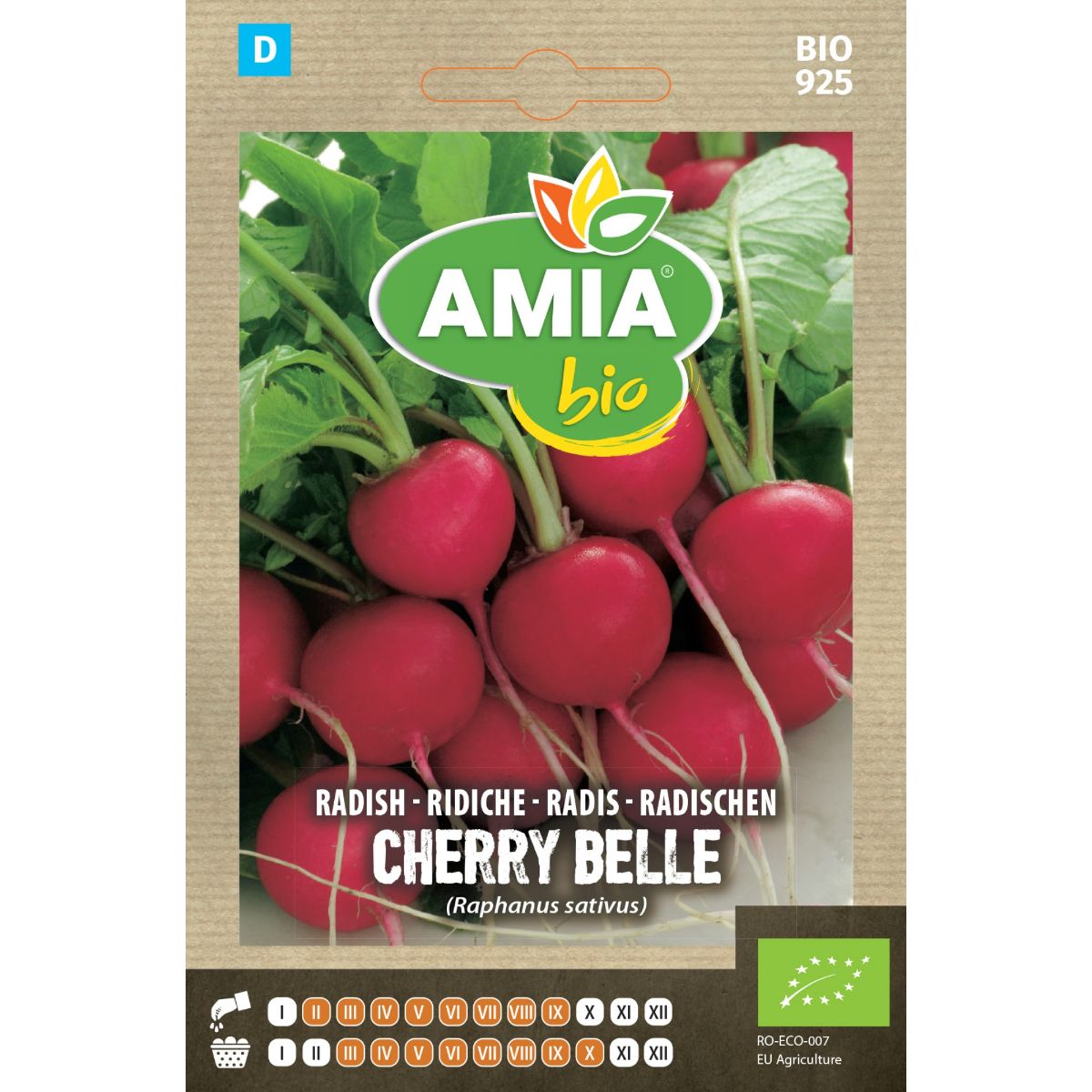 Seminte Ridichi Cherry Belle BIO AMIA 2.5gr, 1, hectarul.ro