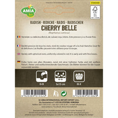 Seminte Ridichi Cherry Belle BIO AMIA 2.5gr