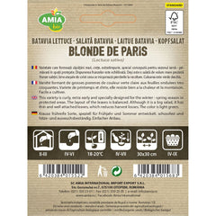 Seminte Salata Batavia Blonde de Paris BIO AMIA 1.5gr