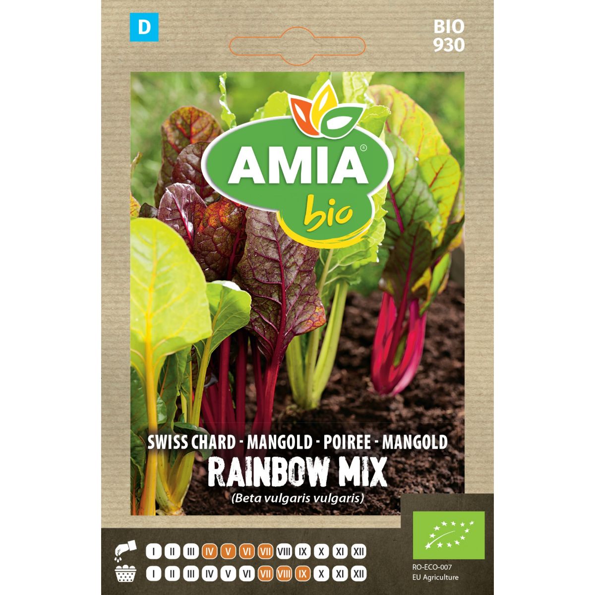 Seminte Sfecla Mangold Rainbow Mix BIO AMIA 1gr, 1, hectarul.ro