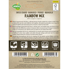 Seminte Sfecla Mangold Rainbow Mix BIO AMIA 1gr