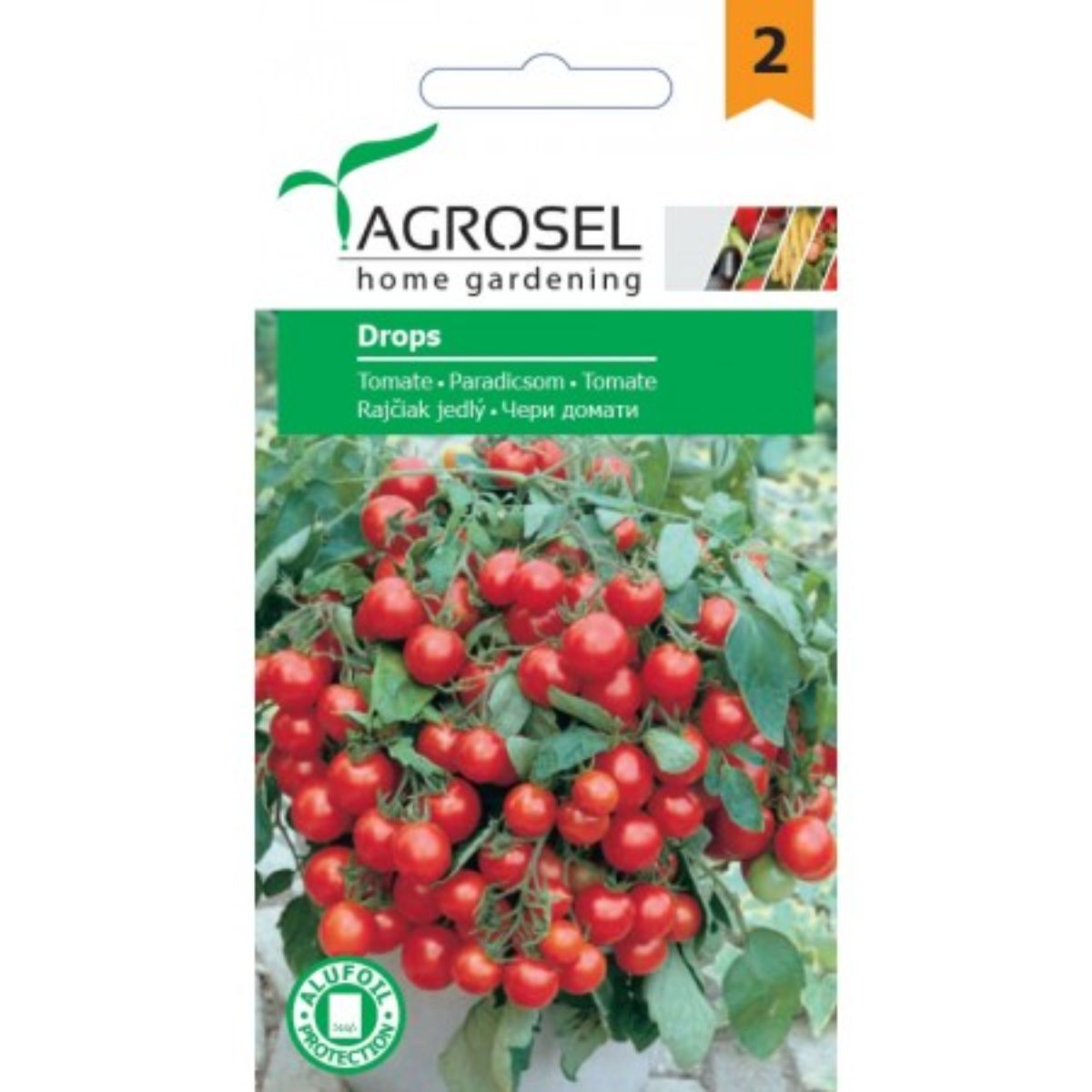 Seminte Tomate Drops tip cherry (rosu rotund) Agrosel 0.5 g, 1, hectarul.ro