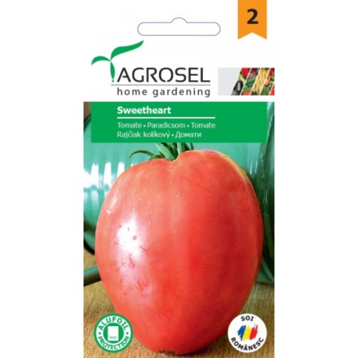 Seminte Tomate Sweetheart (tip Inima de Bou) Agrosel 3000 sem, 1, hectarul.ro