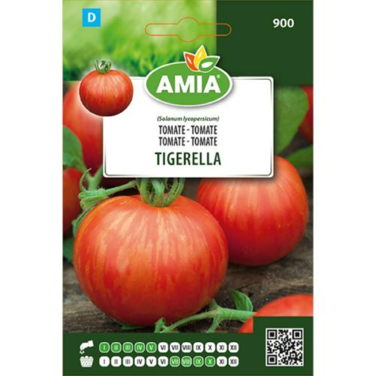 Seminte Tomate TIGERELLA BIO AMIA 0.5gr, 1, hectarul.ro