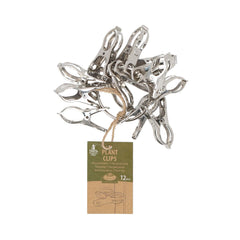 Set 12 cleme de gradinarit metalice tip clip Esschert Design