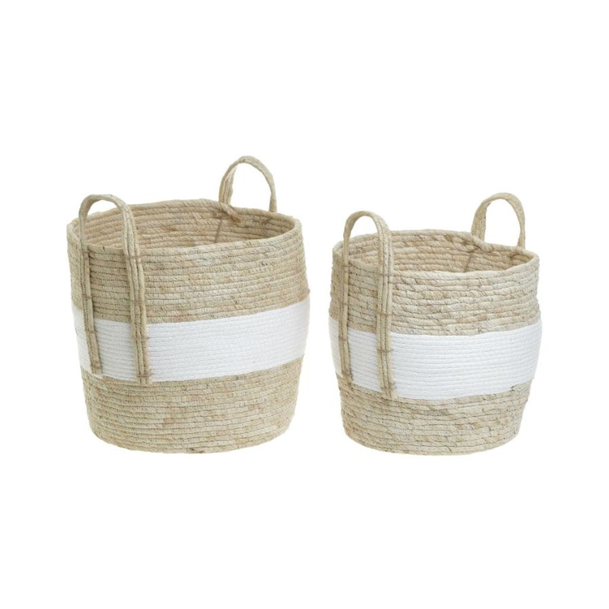 Set 2 cosuri de depozitare, din fibra de porumb, Maize Inart, 1, hectarul.ro