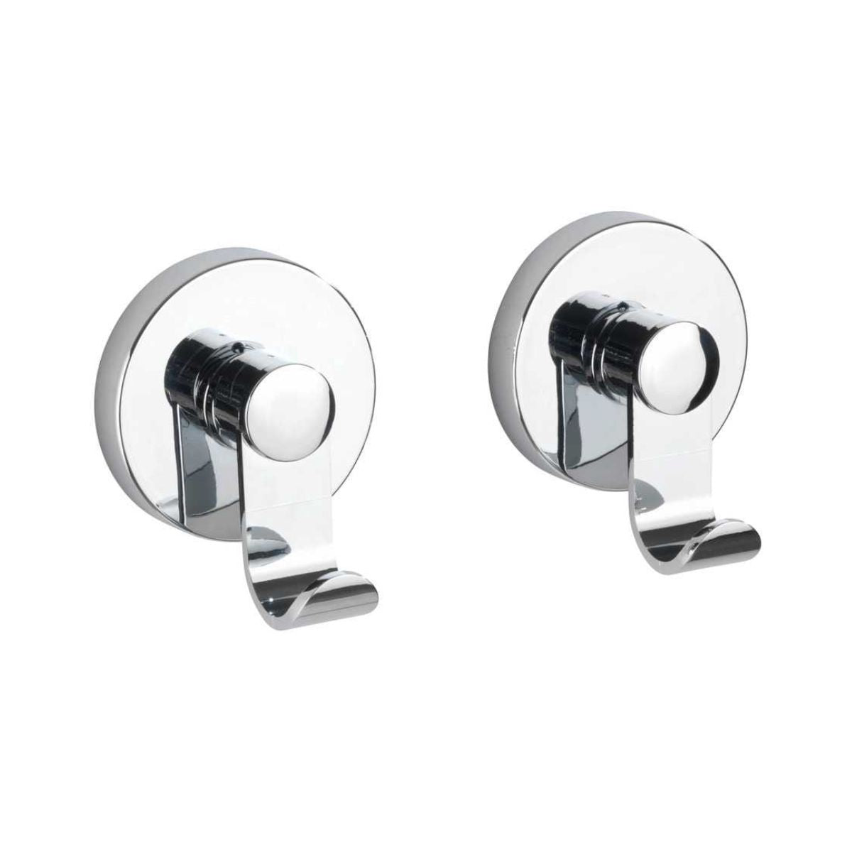 Set 2 cuiere argintii din plastic cromat, pentru prosoape, 6 x 7 x 5 cm Irun Wenko, 1, hectarul.ro