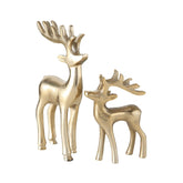 Hectarul - Set 2 decoratiuni aurii din aluminiu 14 / 21 cm Taisto Boltze