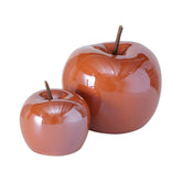 Hectarul - Set 2 decoratiuni rosii din ceramica 7 / 9 cm design mar Perly Boltze