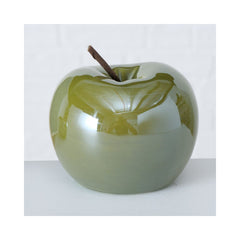 Set 2 decoratiuni verzi din ceramica 7 / 9 cm design mar Perly Boltze