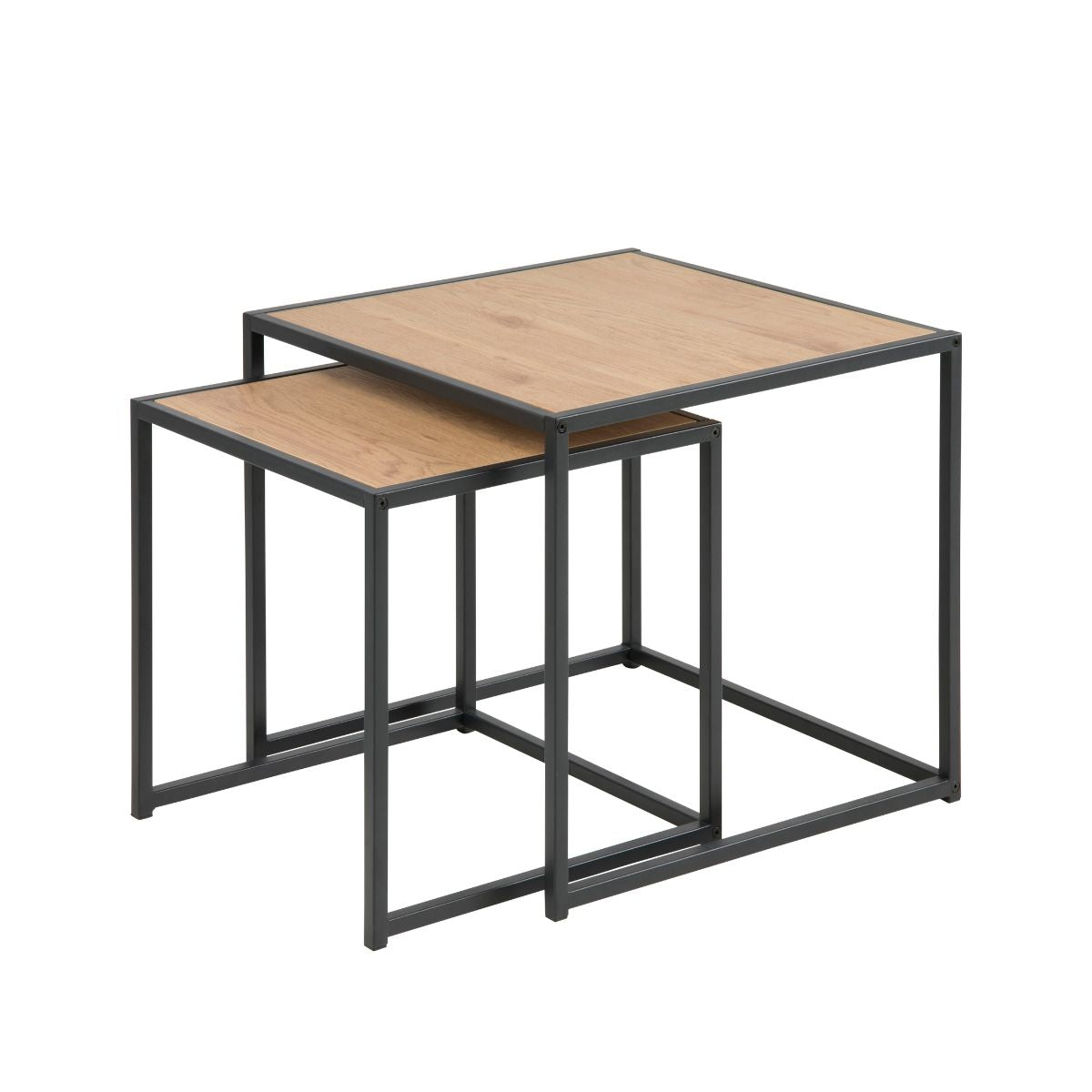 Set 2 masute de cafea maro din MDF Seaford Actona, 1, hectarul.ro