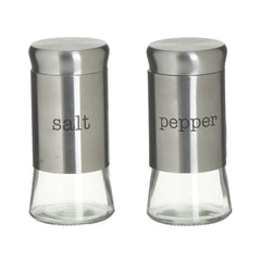 Set 2 recipiente din metal si sticla 130cc Φ6X11 Inart