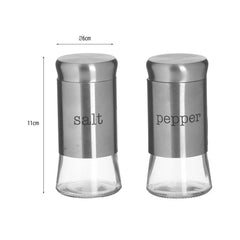 Set 2 recipiente din metal si sticla 130cc Φ6X11 Inart