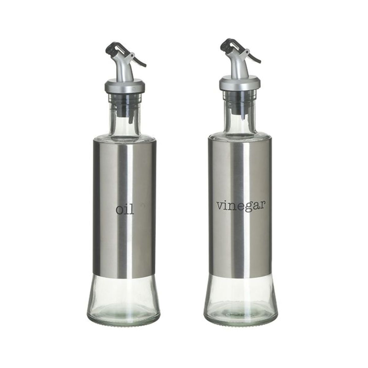 Set 2 recipiente din metal si sticla 350cc Φ7X24 Inart, 1, hectarul.ro