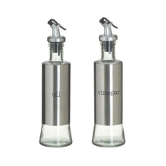 Set 2 recipiente din metal si sticla 350cc Φ7X24 Inart