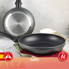 Set 2 tigai din aluminu extra gros presat, cu dublu strat anti aderent, fara PFOA, Giro Magefesa, 20 si 24 cm diametru