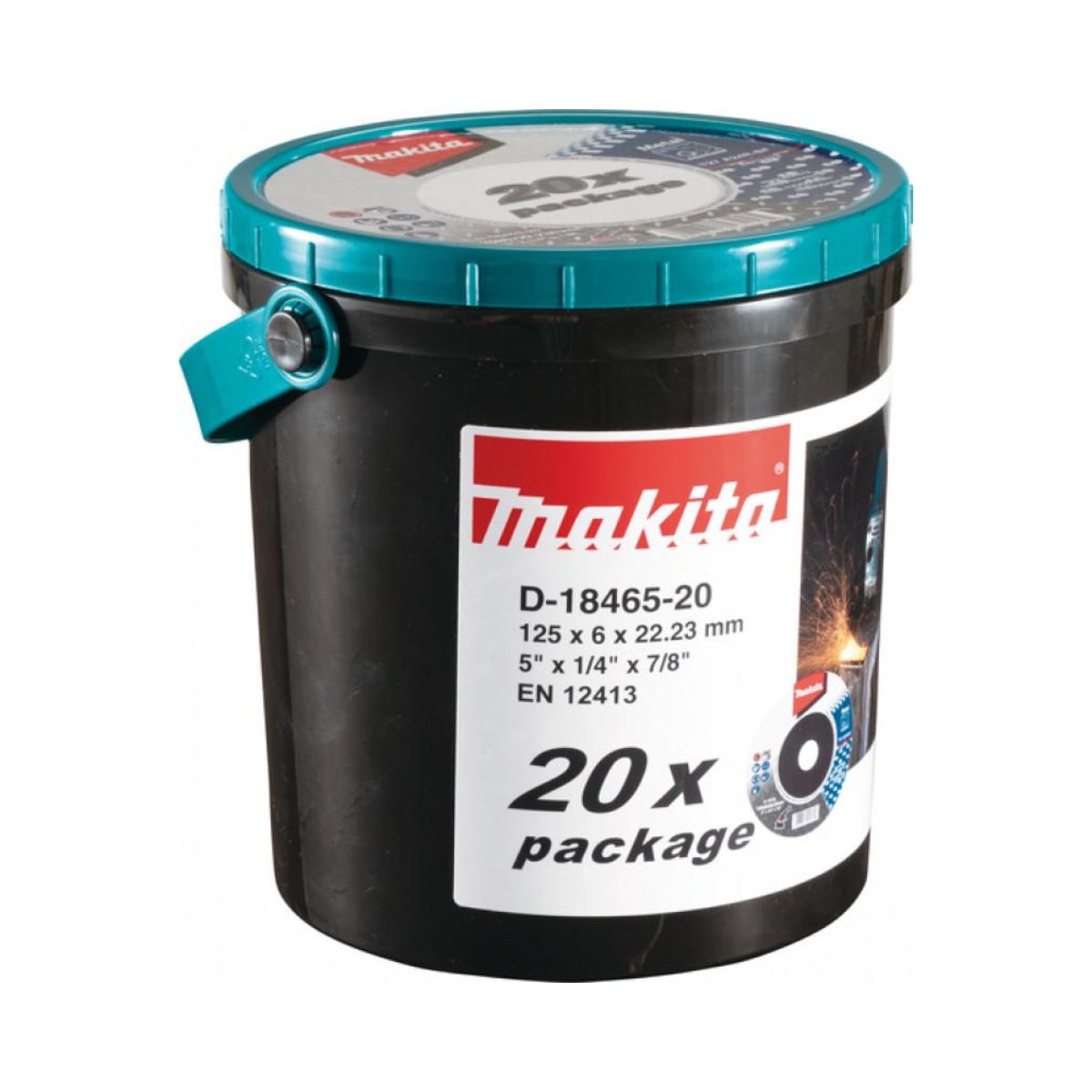 SET 20 DISCURI POLIZARE METAL A24R Makita 125x6x22.3, 1, hectarul.ro