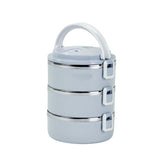 Hectarul - Set 3 caserole termoizolante pentru alimente, din polpropilena cu interior metalic 2.1 l, albastru