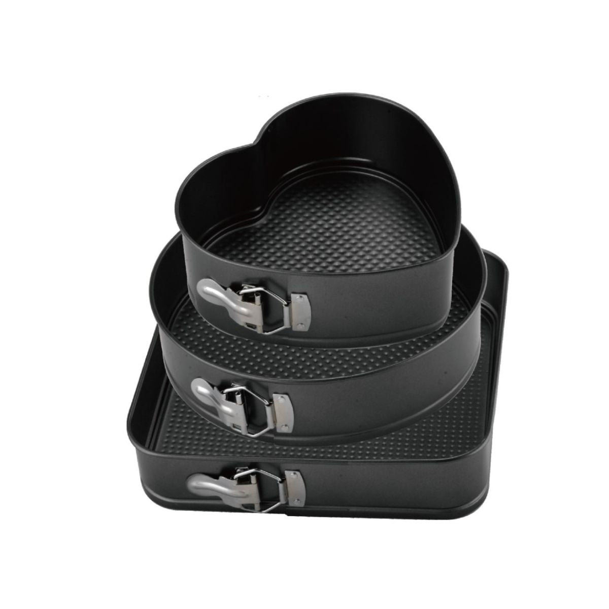 Set 3 forme pentru prajituri si torturi din metal antiaderent, Grunberg K15, 1, hectarul.ro