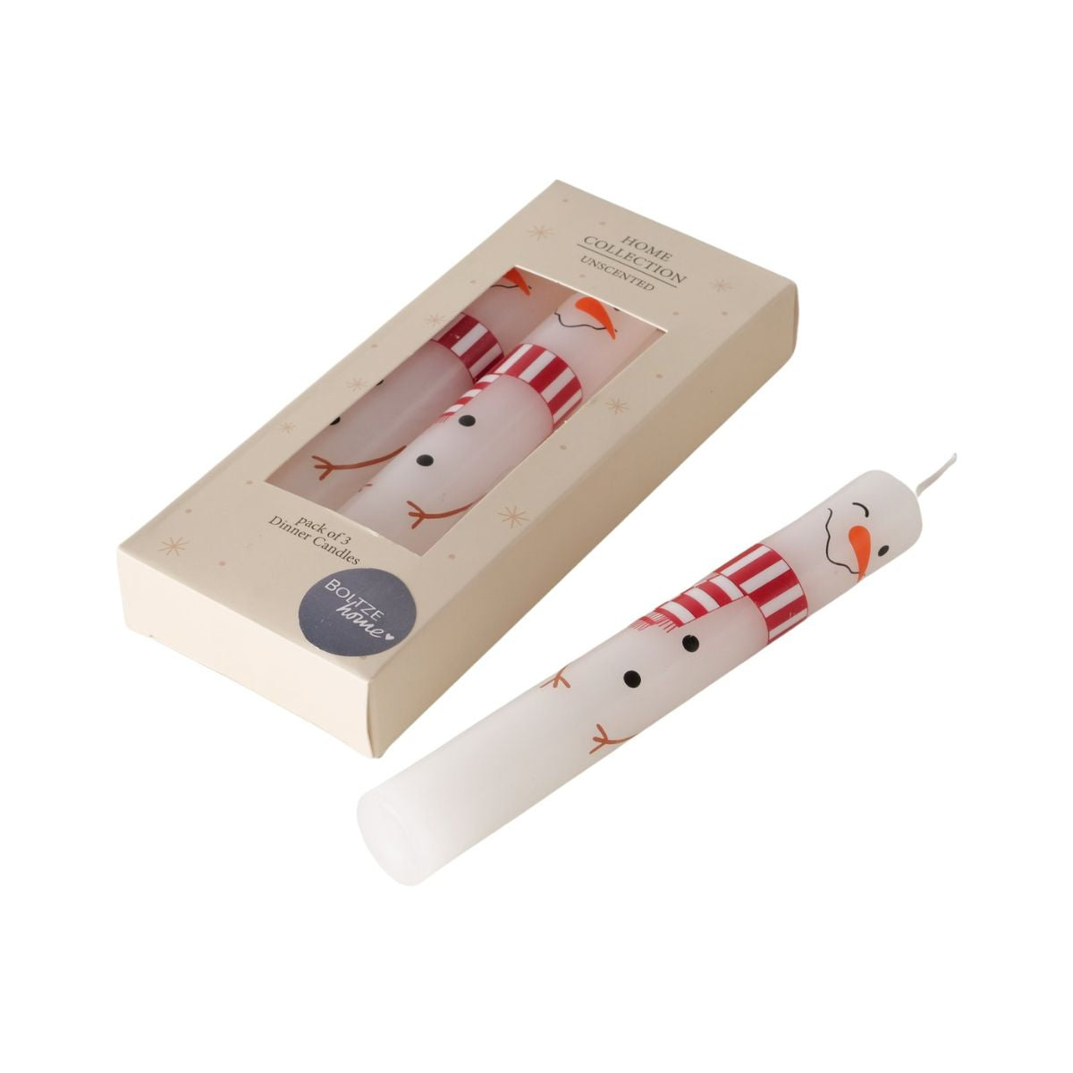 Set 3 lumanari Craciun din parafina 16 cm Palina Boltze, 1, hectarul.ro