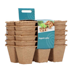 Set 36 ghivece organice, biodegradabile, 4x4 cm. SOGO