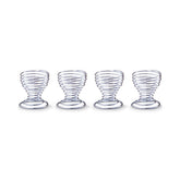 Hectarul - Set 4 suporturi pentru ou, argintii, din metal, Ø5x5,5, Egg Cup Zeller