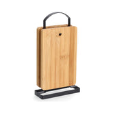 Hectarul - Set 4 tocatoare cu suport, maro, din bambus, 30 cm, Cutting board Zeller